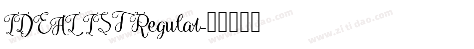 IDEALIST Regular字体转换